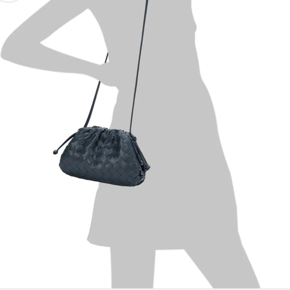 Tiffany and Fred Paris Full Grain Woven Leather Pouch/Shoulder Bag/Clutch - Picture 4 of 10